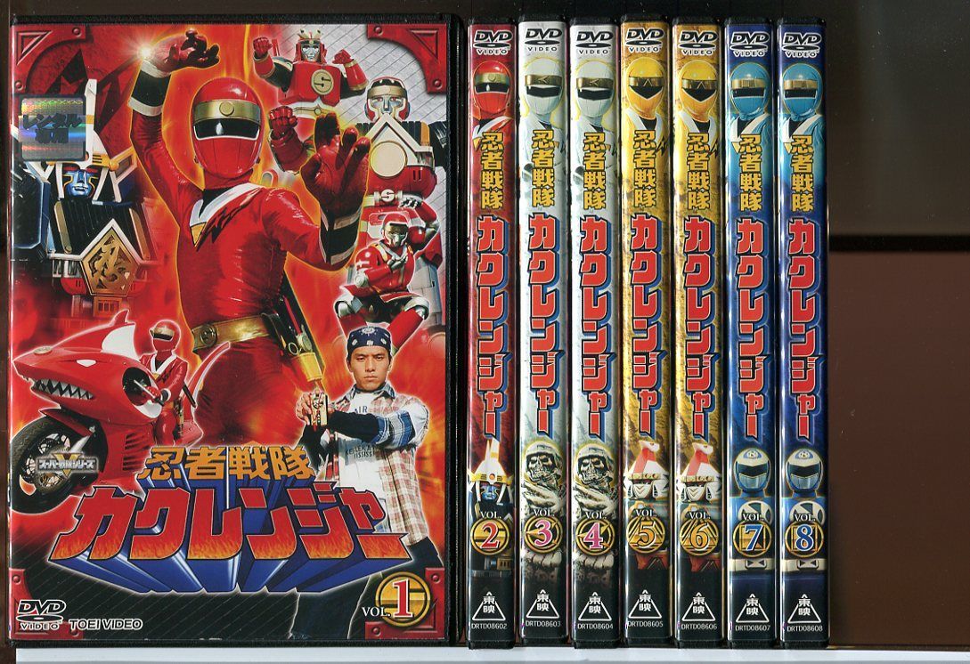 忍者戦隊カクレンジャー 全10巻+OVシリーズ 計11巻セット/中古DVD ...