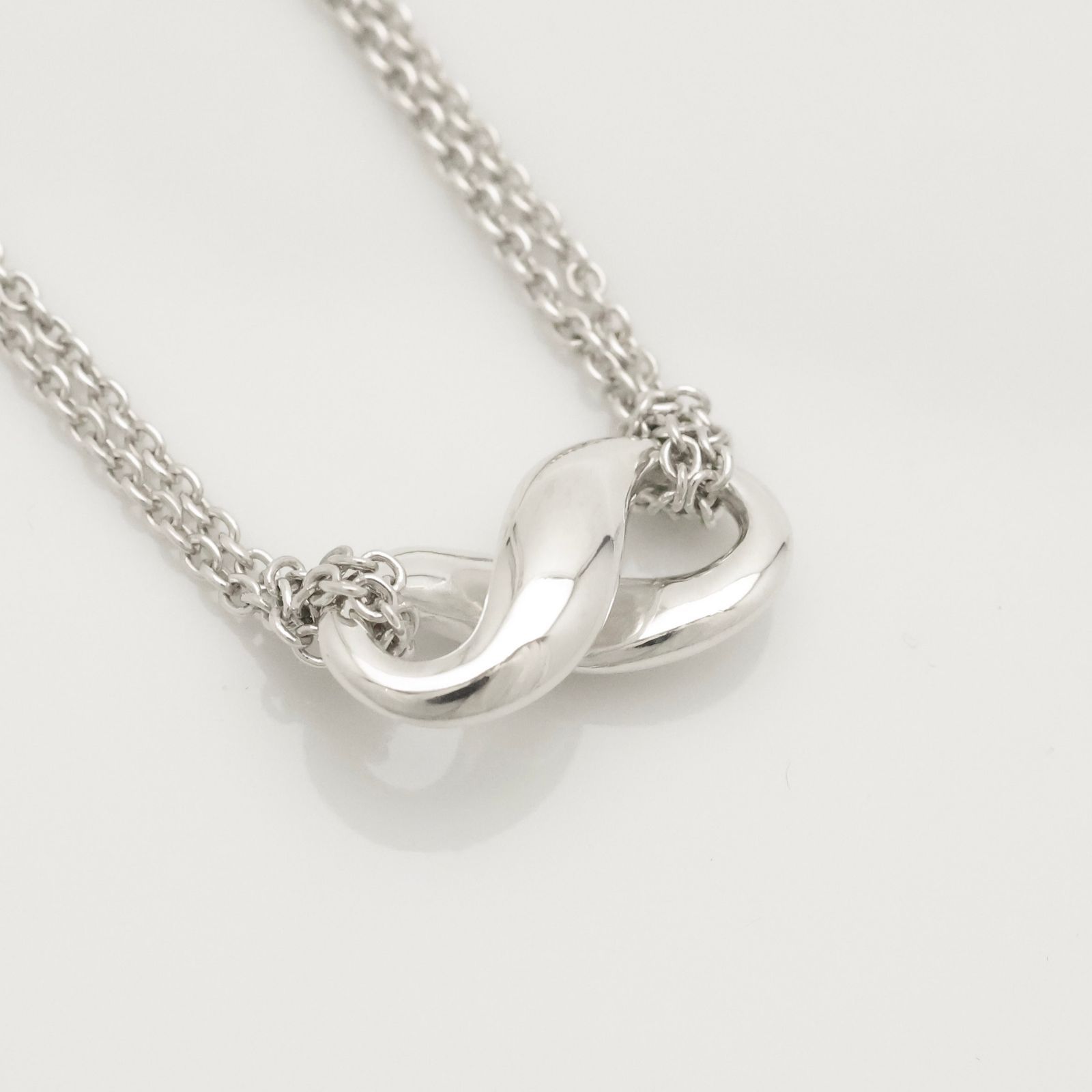 美品】ティファニー TIFFANY&Co. インフィニティ ダブル チェーン