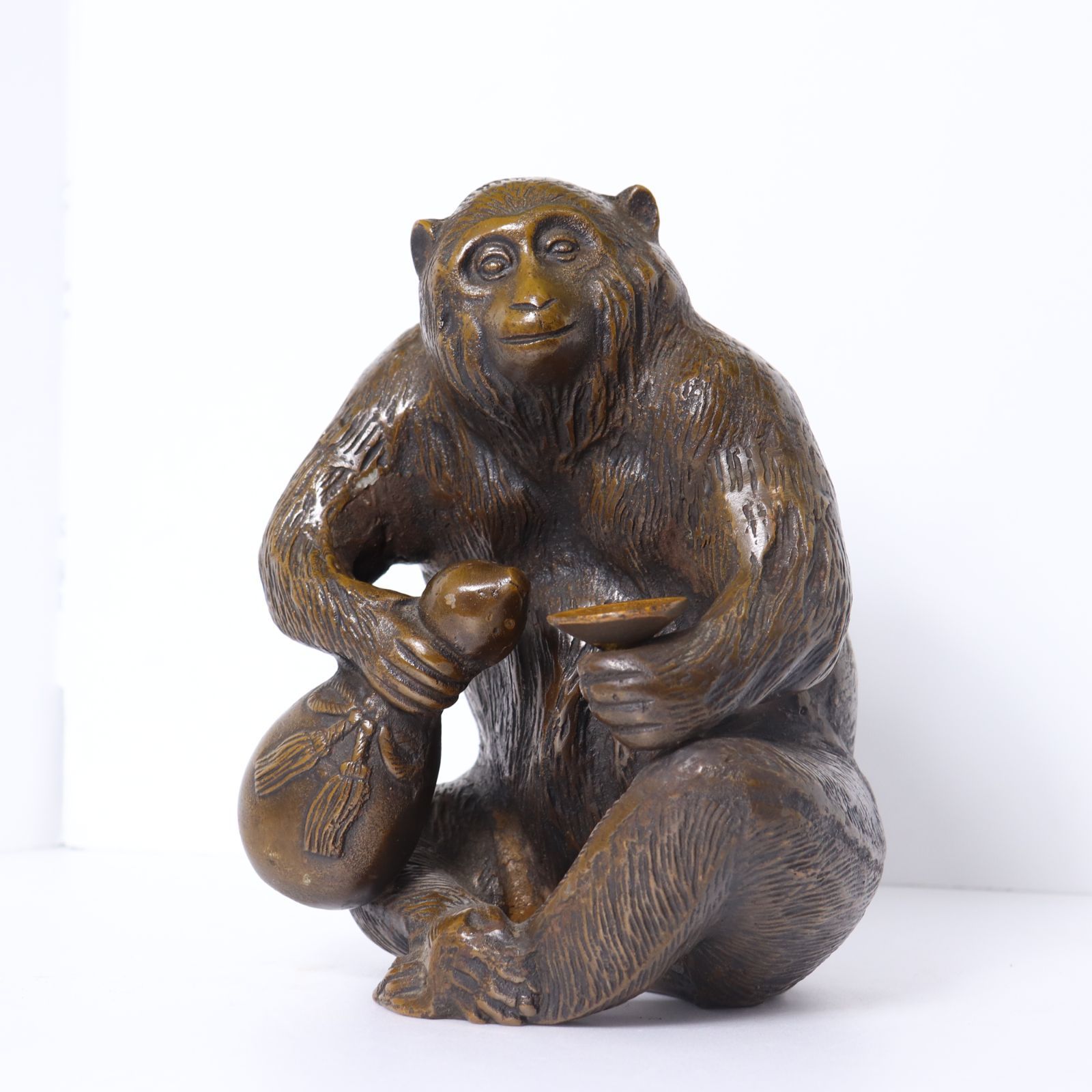 猿 サル 置物 新品 金属工芸品 【公式通販】