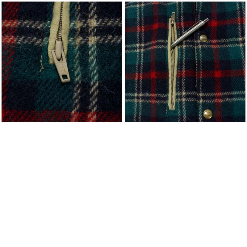 70s Woolrich ウールリッチ リバーシブル ベスト チェック XL 70s USA製 vintage WOOLRICH リバーシブル B面チェック柄 ベスト