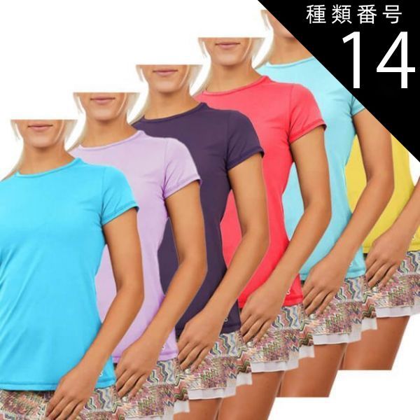 種類14:アモーレ(AMR)/USサイズ-S 売尽しセール！】「ＵＳサイズ」Sofibella(ソフィベラ) レディース UV Colors 半袖Tシャツ 7012(22y2mテニス)【メール便発送】
