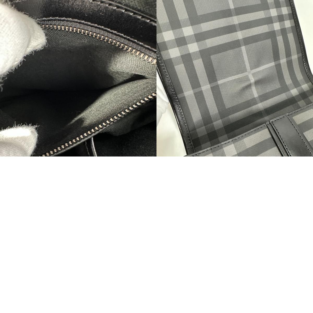 BURBERRY バーバリー ショルダーバッグ メッセンジャー PVC/レザー