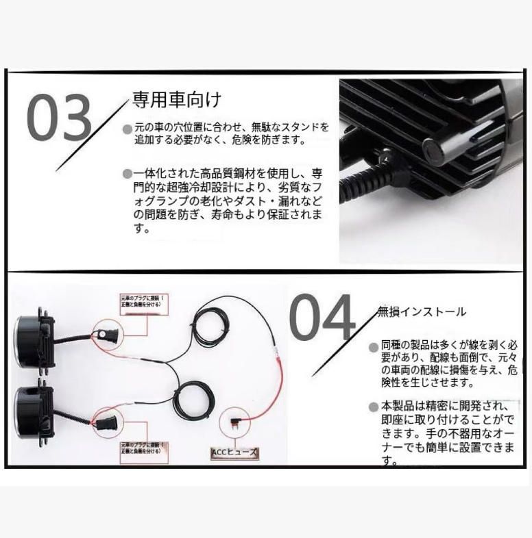 スズキジムニー日行灯ウイングライトトライアンフヴィトラフロントフォグランプ改造LED車両に適用します