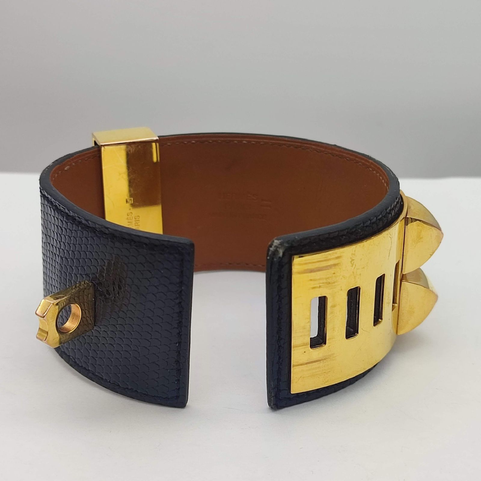 美品】Hermes エルメス コリエドシアン バングル リザード