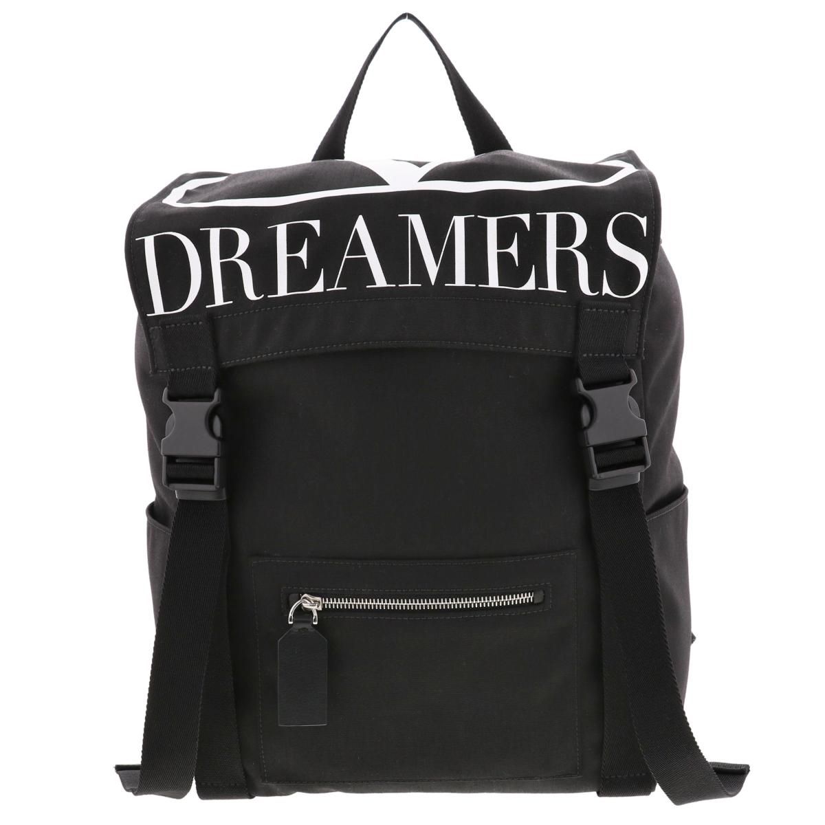 【未使用品】VALENTINO ヴァレンティノ Dreamers バックパック 中古】 VALENTINO （ヴァレンティノ） V DREAMERS ﾅｲﾛﾝ ﾊﾞｯｸﾊﾟｯｸ