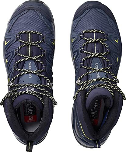 [サロモン] トレッキングシューズ X ULTRA 3 WIDE MID GORE-TEX WOMEN (エックス ウルトラ3 ワイド ミッド ゴアテックス) レディース Crown Blue/Evening Blue/Sunny Lime