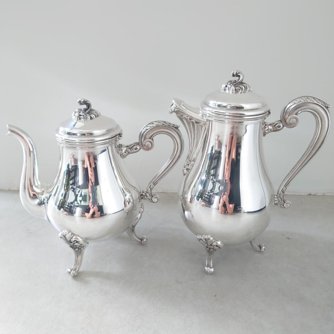 クリストフル マルリー コーヒー ティー シュガー ミルク ポット 4点