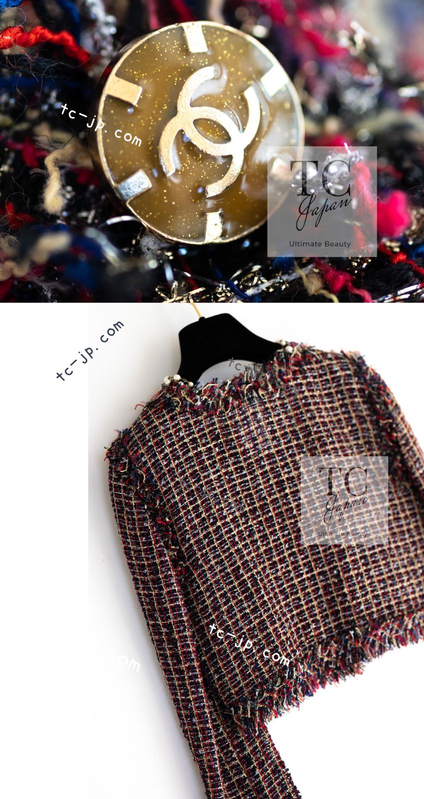 CHANEL - シャネル ジャケット CHANEL 56万 レッド ブラック メタリック ルサージュ カール・ラガーフェルド作品 34 シャネル ジャケット CHANEL 56万 レッド ブラック 黒 赤