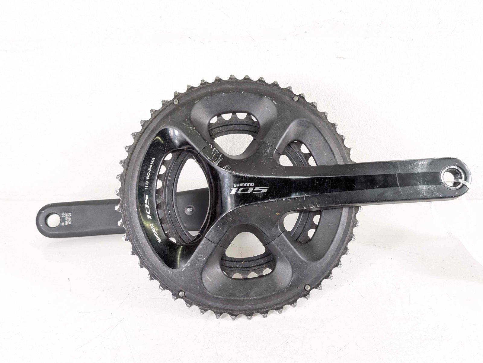 並品】Shimano シマノ 105 FC 5800 170mm 50 34t クランク FC250927A