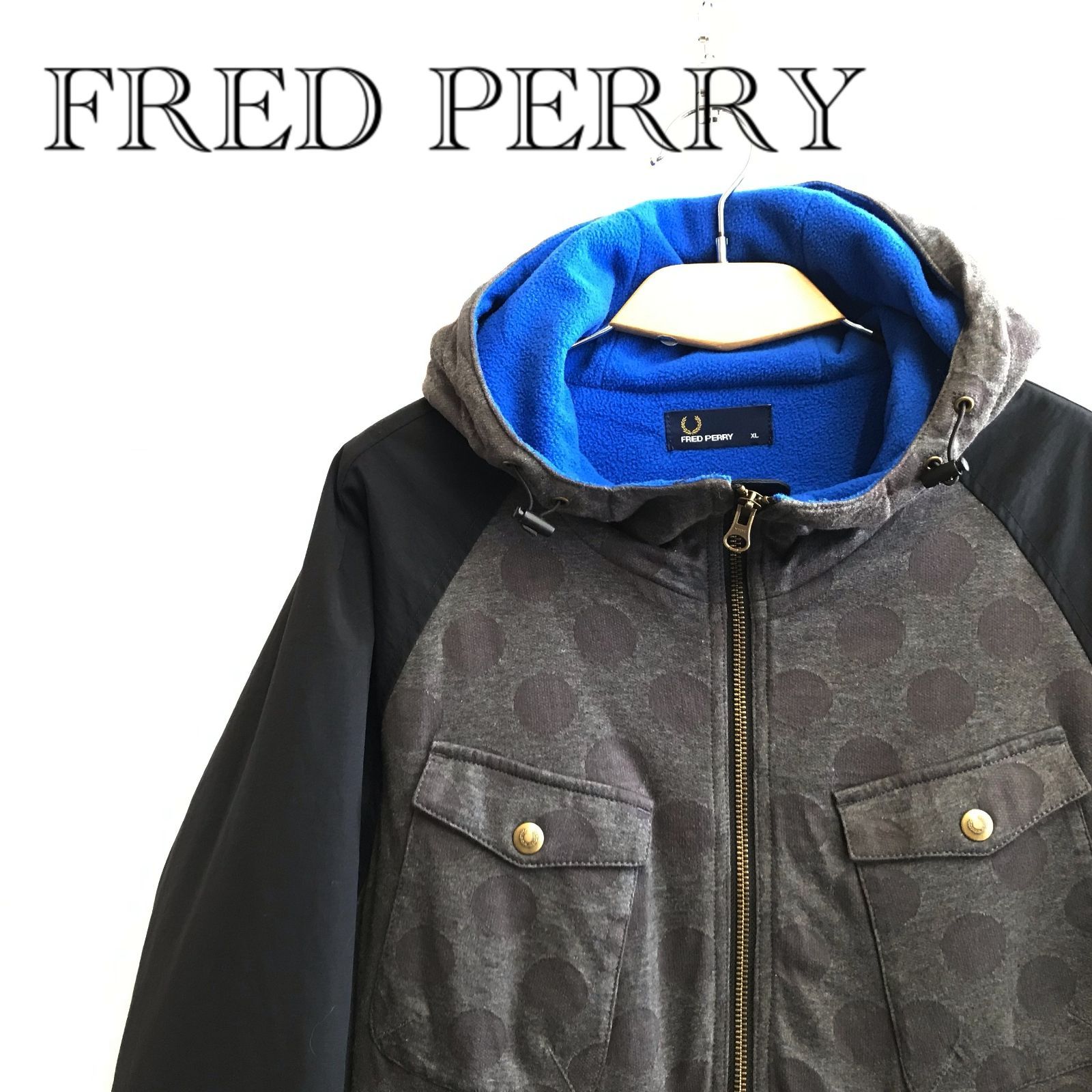 Fred Perry フェード 裏地フリース アウター Fred Perry フレッドペリー ジップアップジャケット アウター