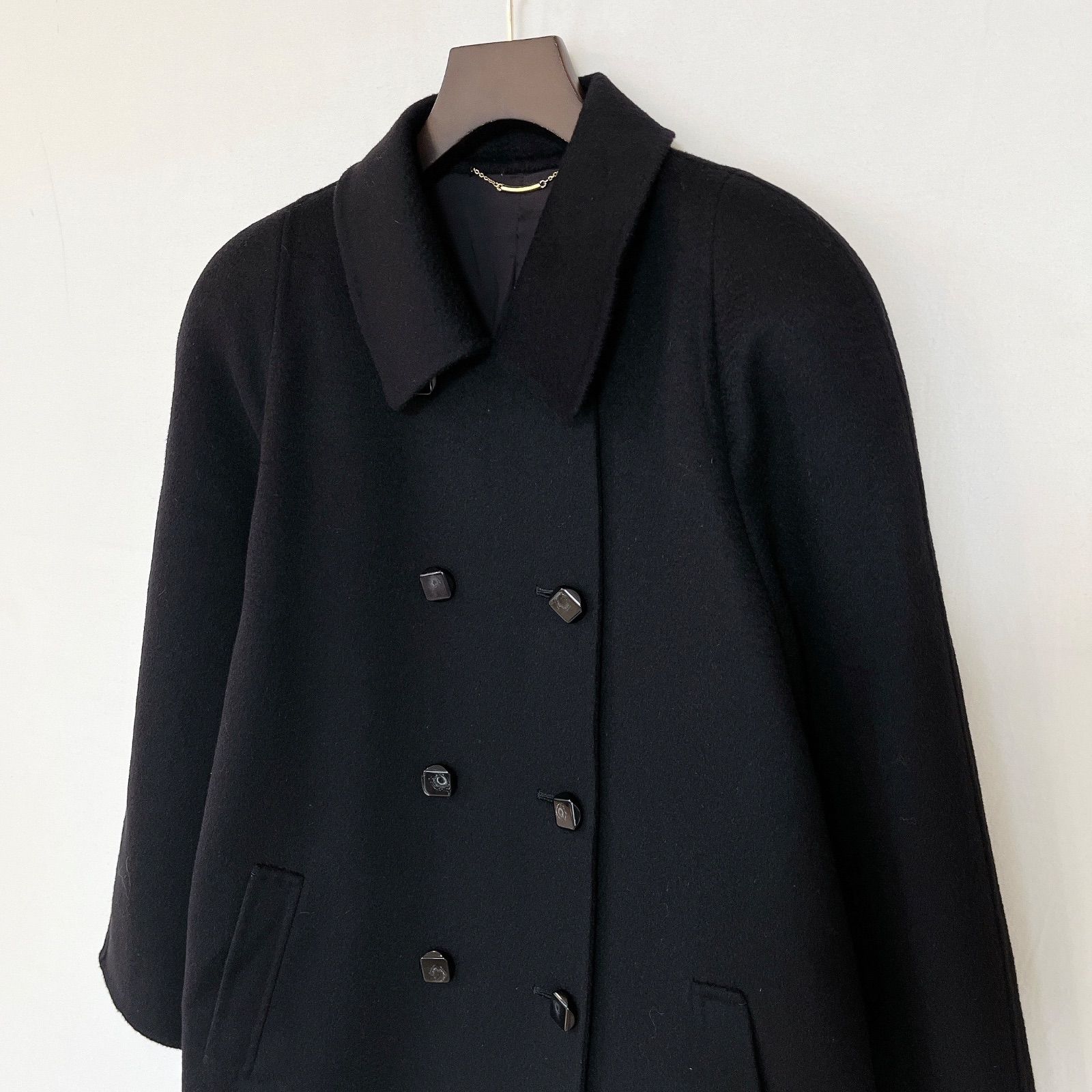 19】極美品 レディース カシミヤロングコート フリーサイズ - メルカリ