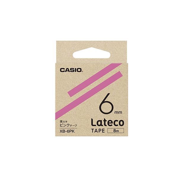 まとめ） カシオ ラベルライター Lateco 詰め替え用テープ 6mm ピン タイシショップ メルカリ