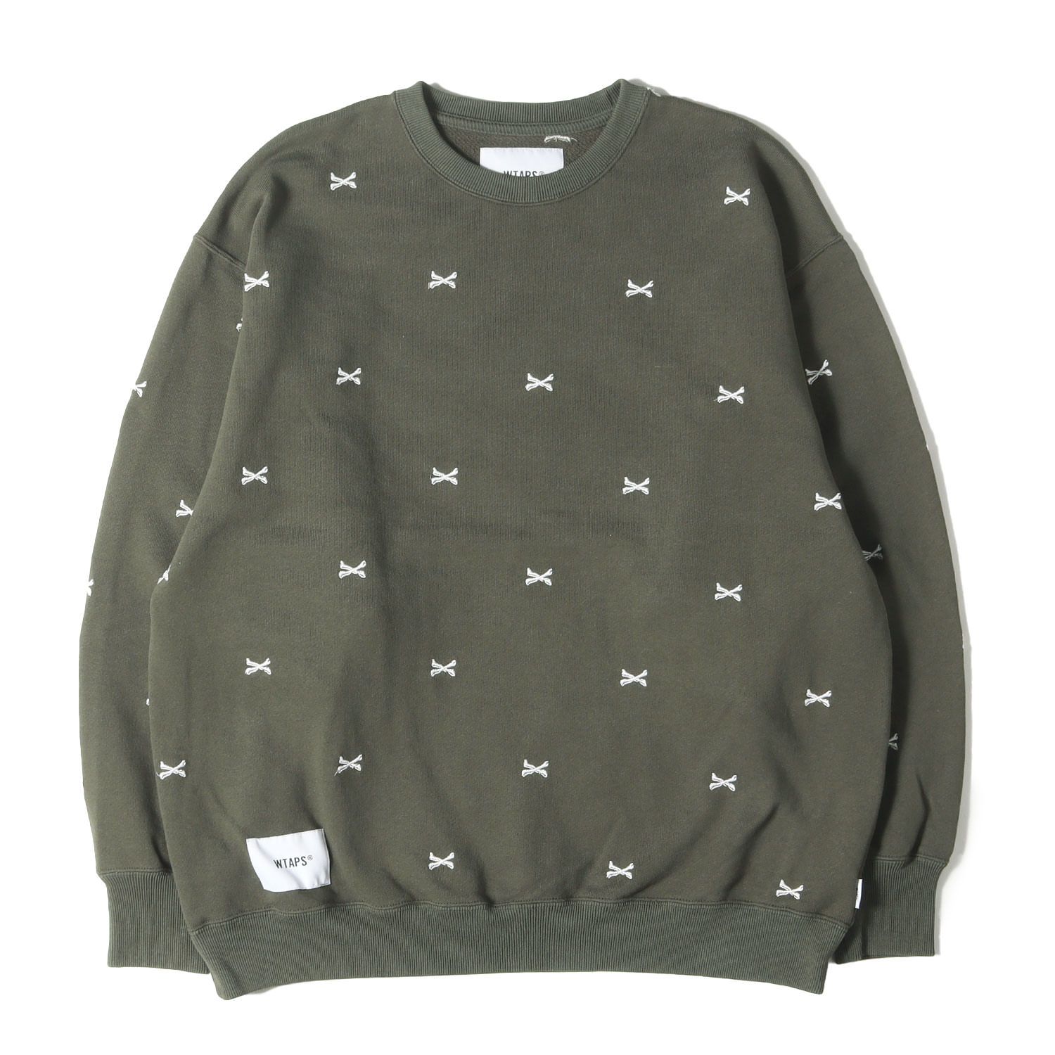 WTAPS ダブルタップス スウェット オリーブドラブ サイズ:M
