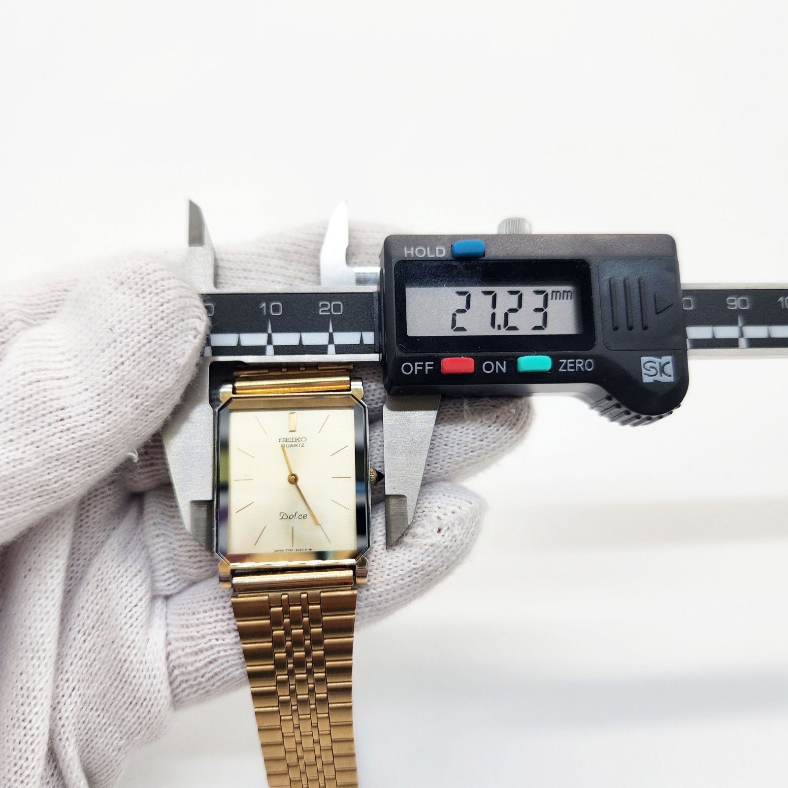 稼働美品 セイコードルチェ 腕時計 スクエア ゴールド 7730-5020 稼働美品 セイコードルチェ 腕時計 スクエア ゴールド 7730-5020
