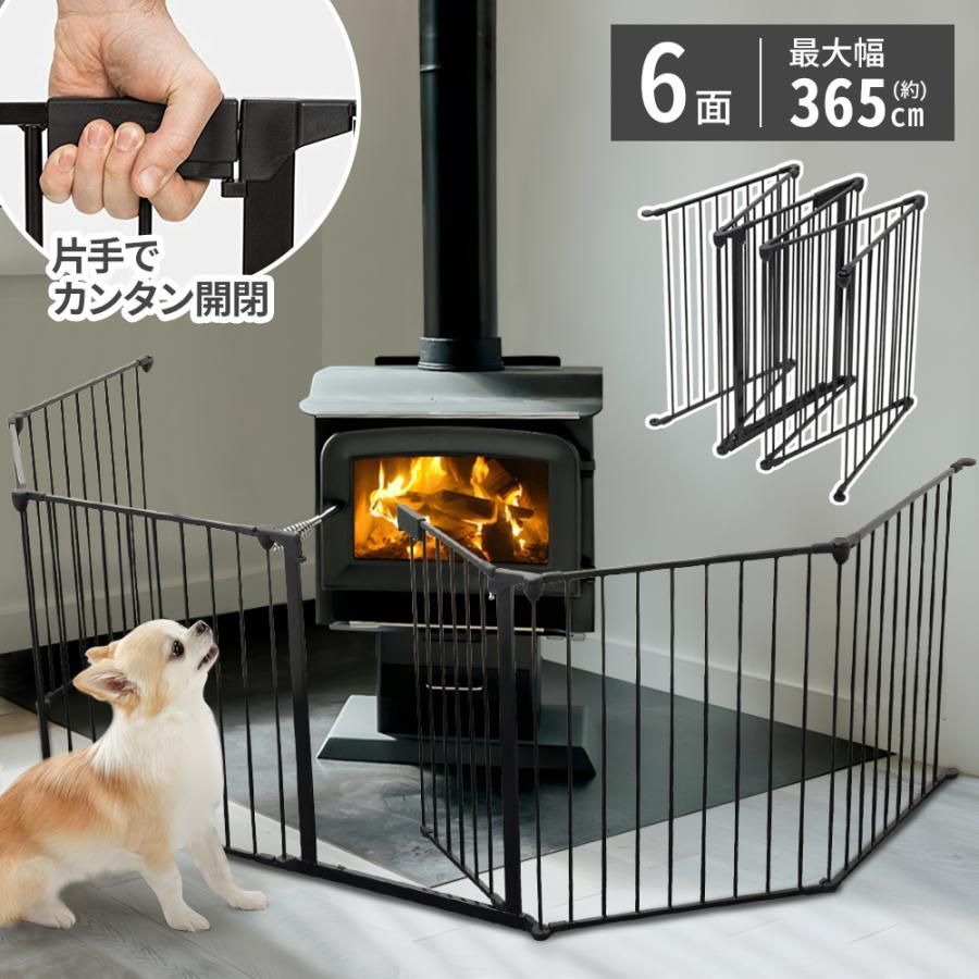 ペットサークル ペットフェンス 犬用 折りたたみ ペットゲート ドア付き 大型犬 置くだけ 室内 ワイド 犬 ハイタイプ 階段 広い ケージ ゲ