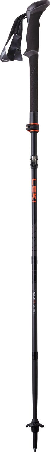 レキ LEKI アウトドア マカルー FX カーボン トレッキングポール ストック ステッキ 登山 トレッキング ハイキング 山登り 軽量 折りたたみ コンパクト ポール 登山用品 1300480 100 100グレー