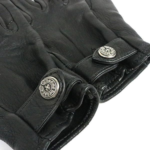 銀座店 クロムハーツ CHROME HEARTS ホースシュー ボタン レザー