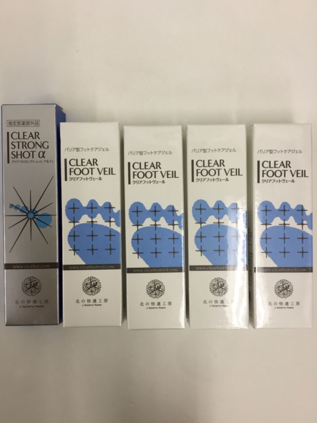 北の快適工房 クリアストロングショット ×4 クリアフットヴェール ×3