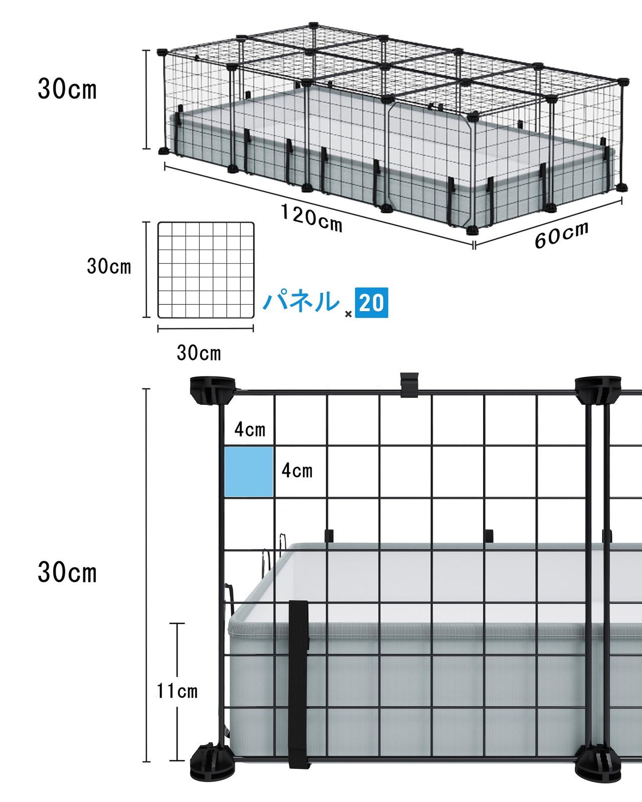 新着商品 BUCATSTATE ペットサークル ペットゲージ モルモット ケージ