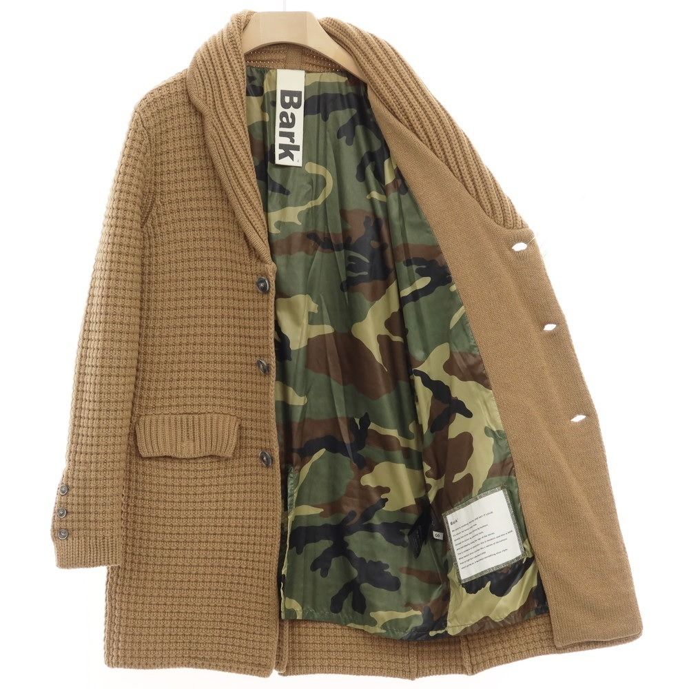 Bark/ニットチェスターフィールドコート 中古】バーク BARK ウールナイロン ニット チェスターフィールド