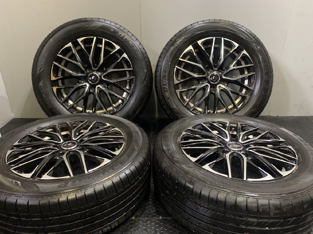 【DUNLOP EC300 215/60R16】夏タイヤ【Weds LEONIS SK ウェッズ レオニス 16インチ 6.5J5HPCD114.3+53】バリ溝 ヴェゼル等　(TH824) クレジットカード QR決済可能 DUNLOP EC300 215/60R16】夏タイヤ【Weds LEONIS SK ウェッズ レオニス