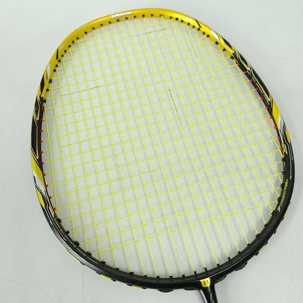 レコン PX7600 4ug5 ウィルソン バドミントンラケット Wilson ウイルソン 「RECON レコン PX7600 OFFENSIVE YELLOW