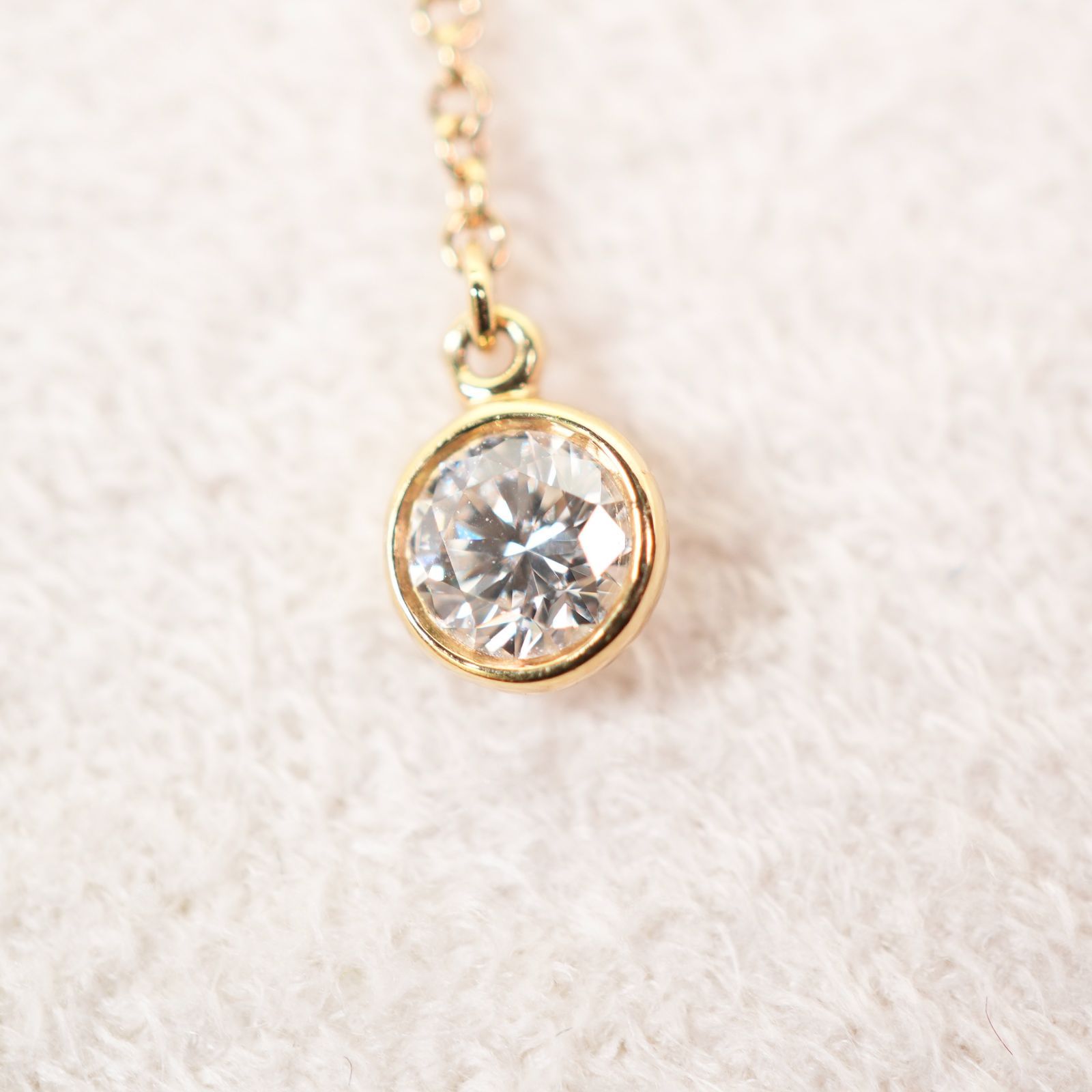 ティファニー バイザヤード ラリアット ネックレス K18 /24-4521  