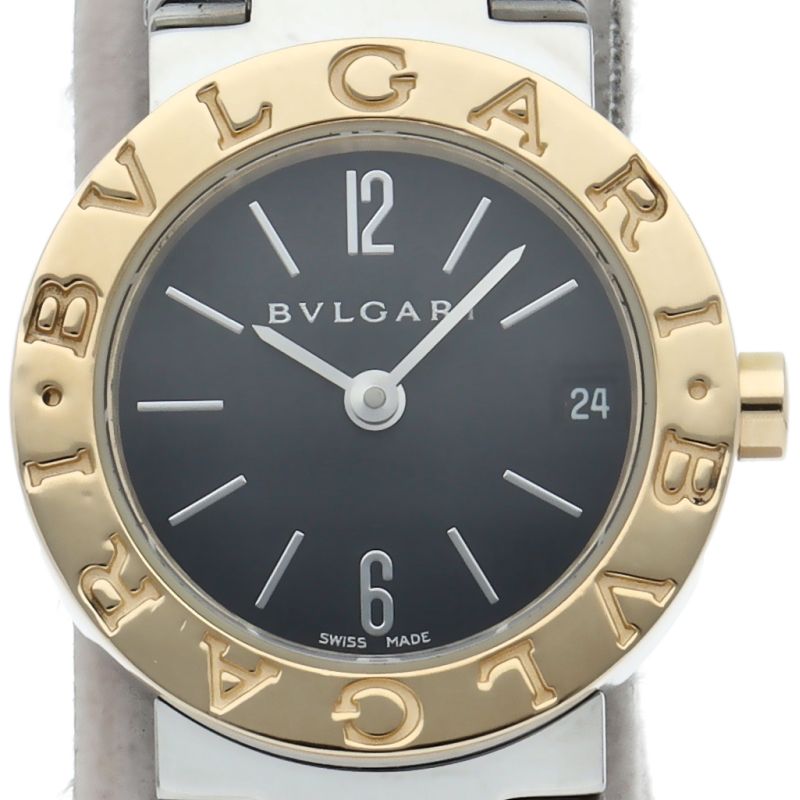 ブルガリ ブルガリブルガリ ウォッチ 23mm コンビ BB23SG BB23SGD K18YG SS レディース時計 ブラック