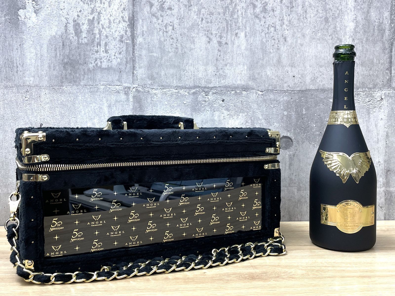 F-06005 ANGEL CHAMPAGNE NV Brut Black 5th Anniversary in Japan エンジェル・シャンパーニュ ブリュット NV ブラック 5周年記念