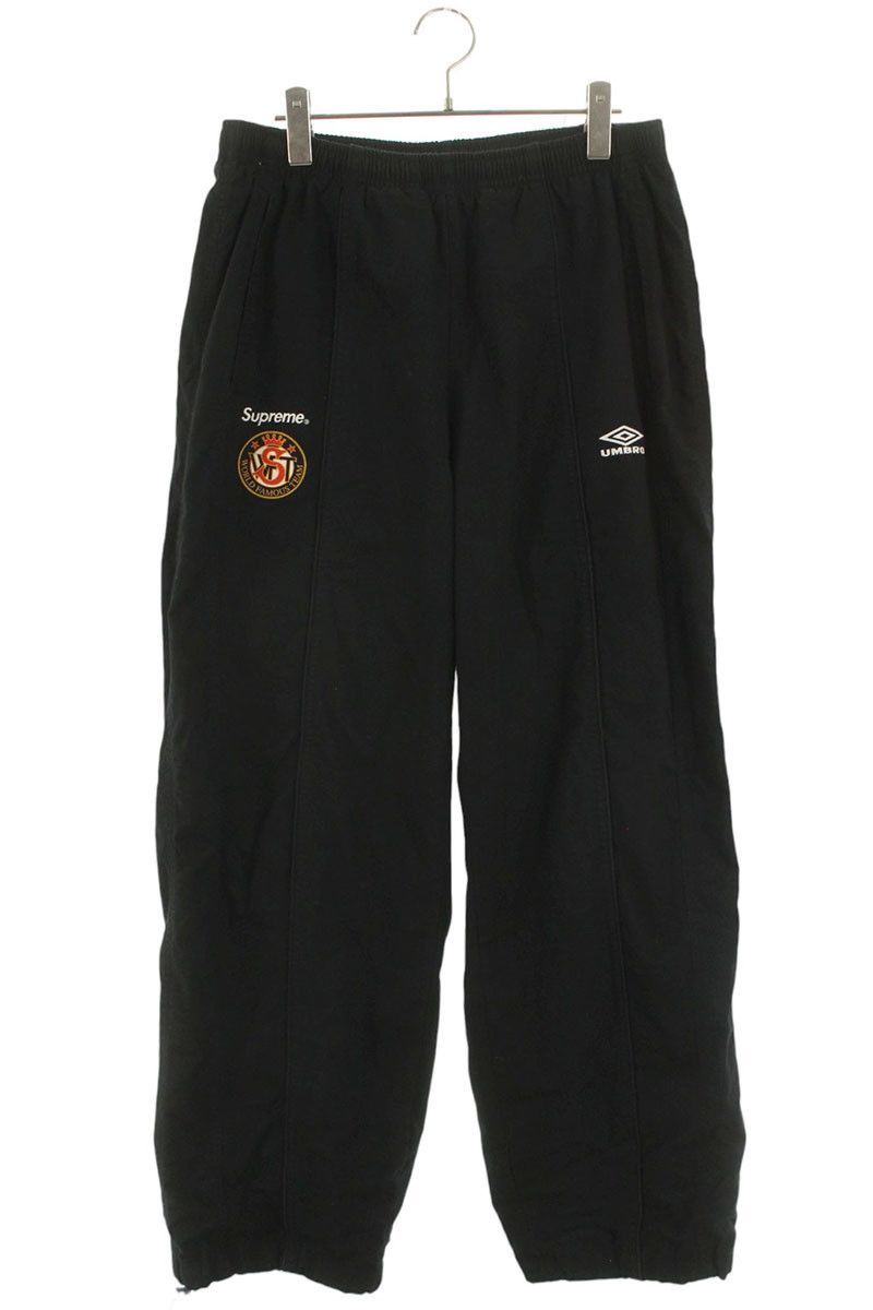 シュプリーム ×アンブロ UMBRO Cotton Ripstop Track Pant ロゴ刺繍ドローコードロングパンツ メンズ M