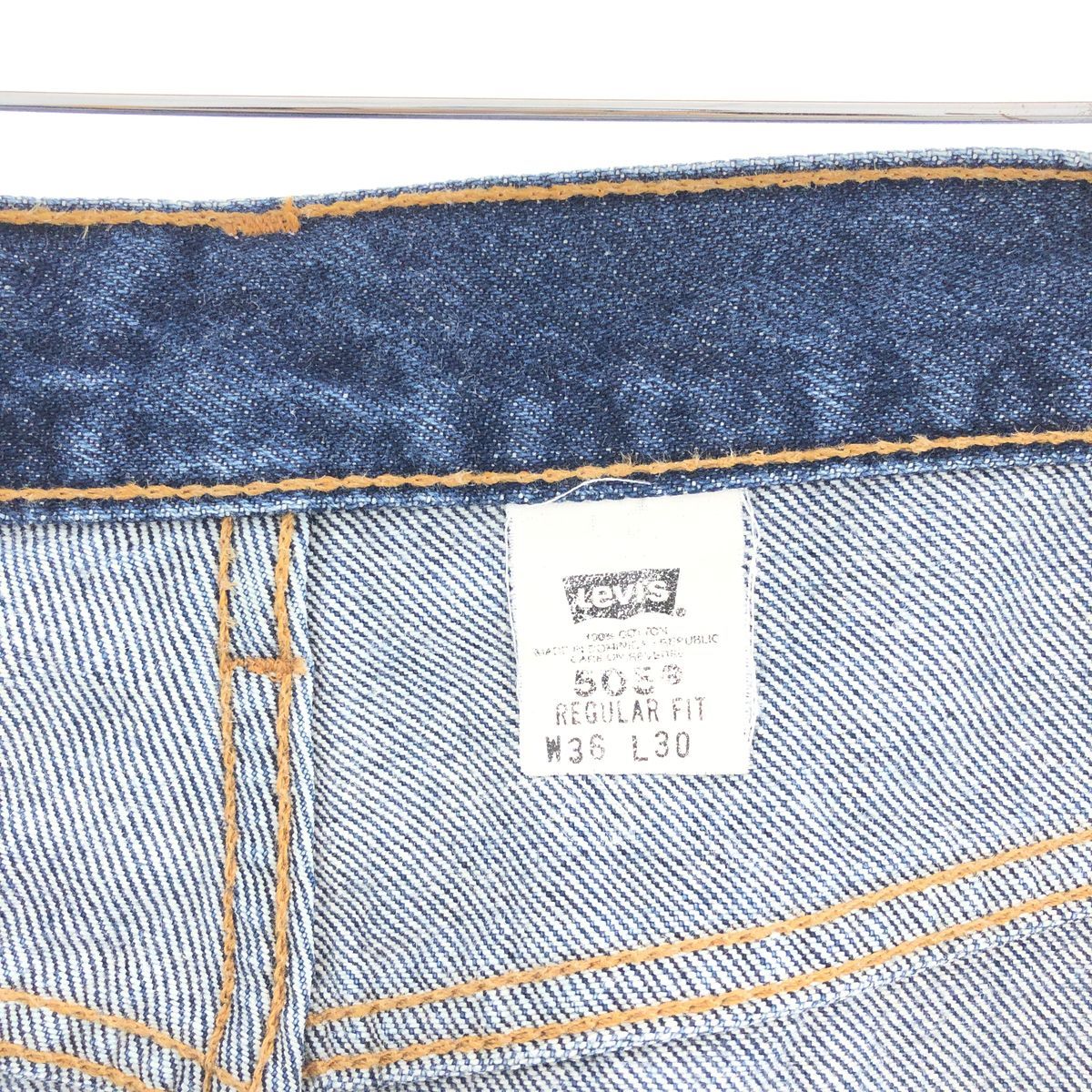 古着 00年代 リーバイス Levi's 505 REGULAR FIT テーパードデニムパンツ メンズw36/taa002328