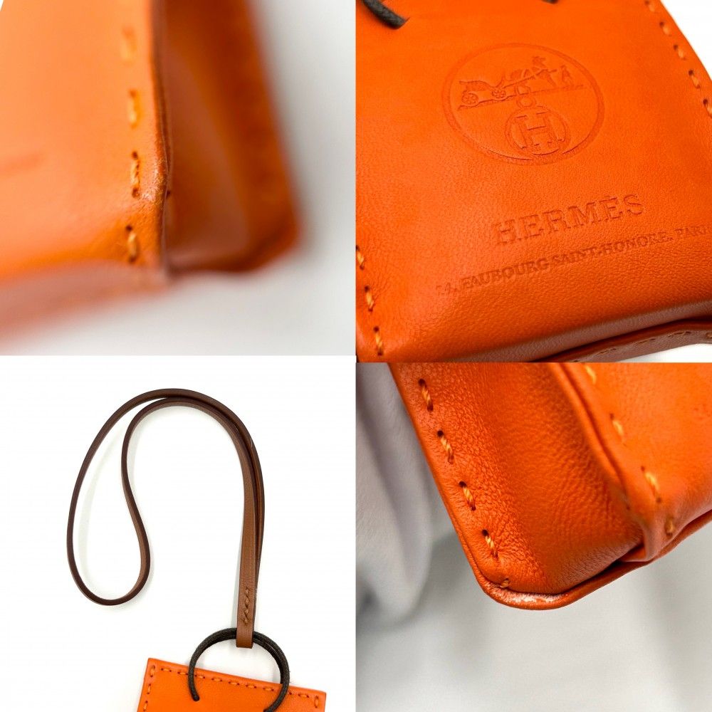 売り尽くし】HERMES エルメス キーホルダー サック オランジュ バッグ