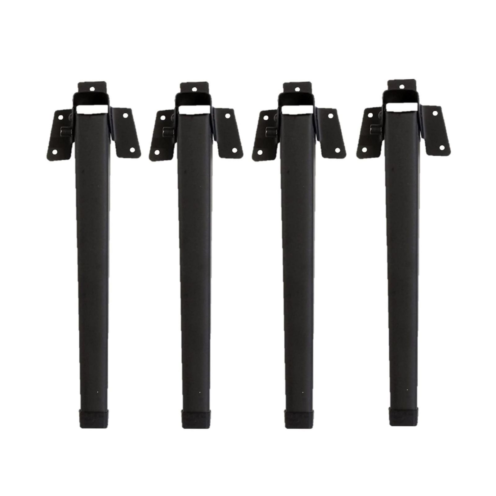 【人気商品】4本入り AK-303 テーブル脚 机 木ネジ20本入り 取り付け高さ:295mm マットブラック 角脚 ローテーブル折りたたみ脚 和気産業