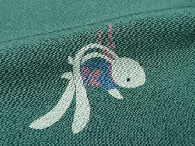 平和屋着物□極上 世界的人形師 辻村寿三郎 ジュサブロー 小紋 兎 革色