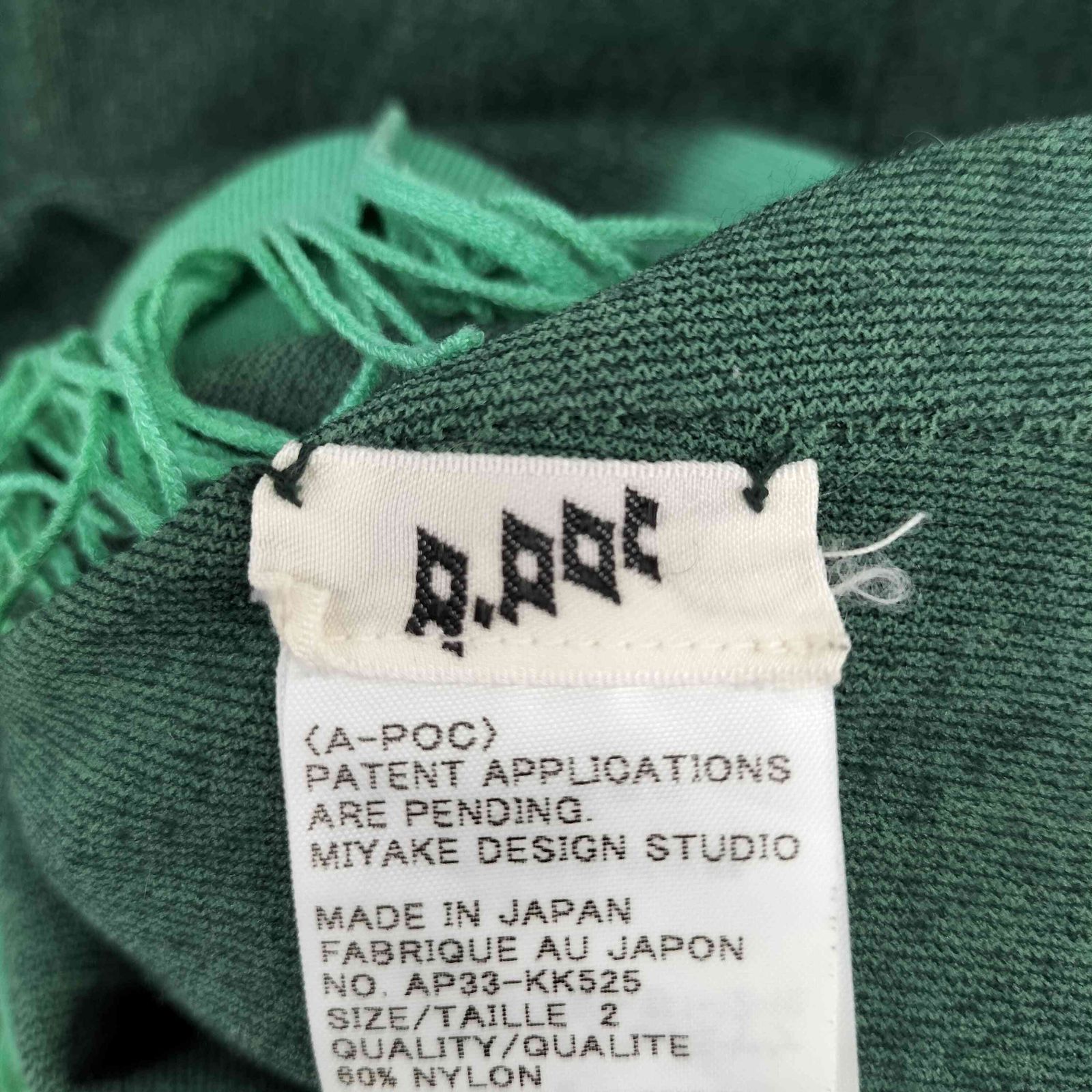 ISSEY MIYAKE イッセイミヤケ INSIDE A.POC サイズ2 黒 ISSEY MIYAKE イッセイミヤケ INSIDE A.POC サイズ2 黒