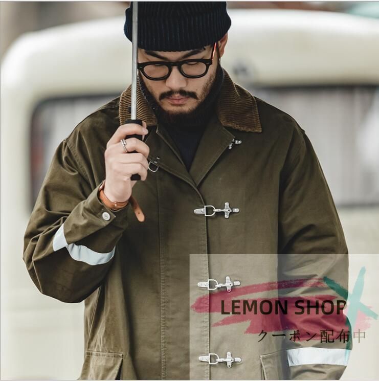 ヴィンテージ コットンキャンバスファイヤーファイターコートファイヤーマンコート LEMON SHOPS