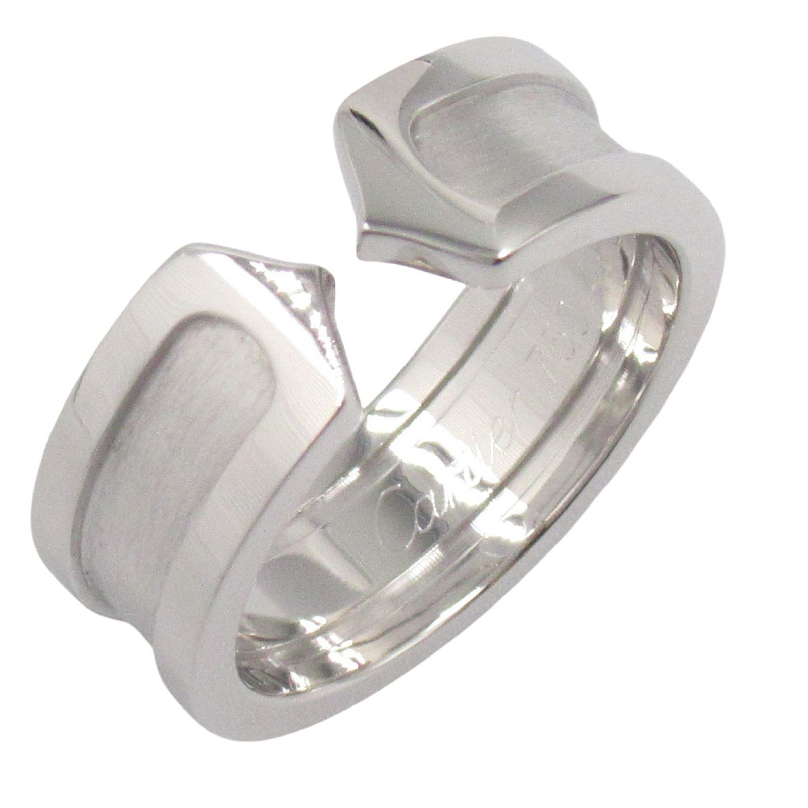カルティエ CARTIER リング 指輪 C2 リング K18WG ホワイトゴールド C2 リング レディース Used A
