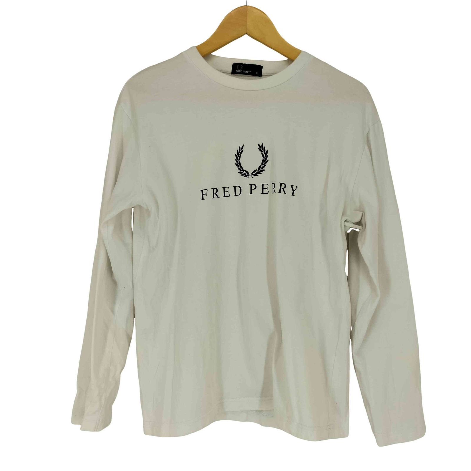 フレッドペリー FRED PERRY 月桂樹刺繍クルーネック長袖Tシャツ メンズ JPN：S 