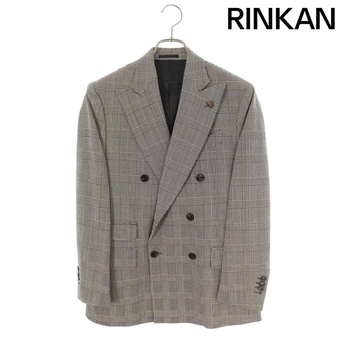 ガブリエレパジーニ　チェク　グレンチェク ダブルブレストコート ガブリエレパジーニチェクグレンチェク ダブルブレストコート