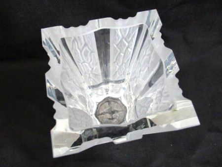 ホヤ HOYA CRYSTAL スクエア花瓶 フラワーベース 花器 記念品