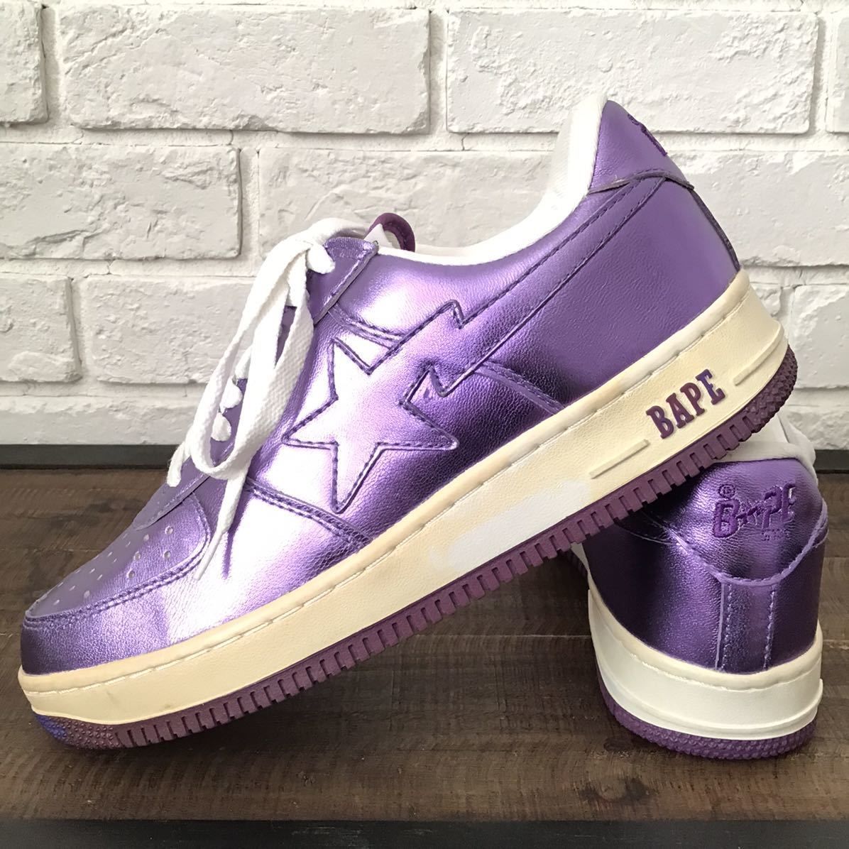 Purple foil BAPESTA スニーカー 27cm US9 a bathing ape BAPE STA