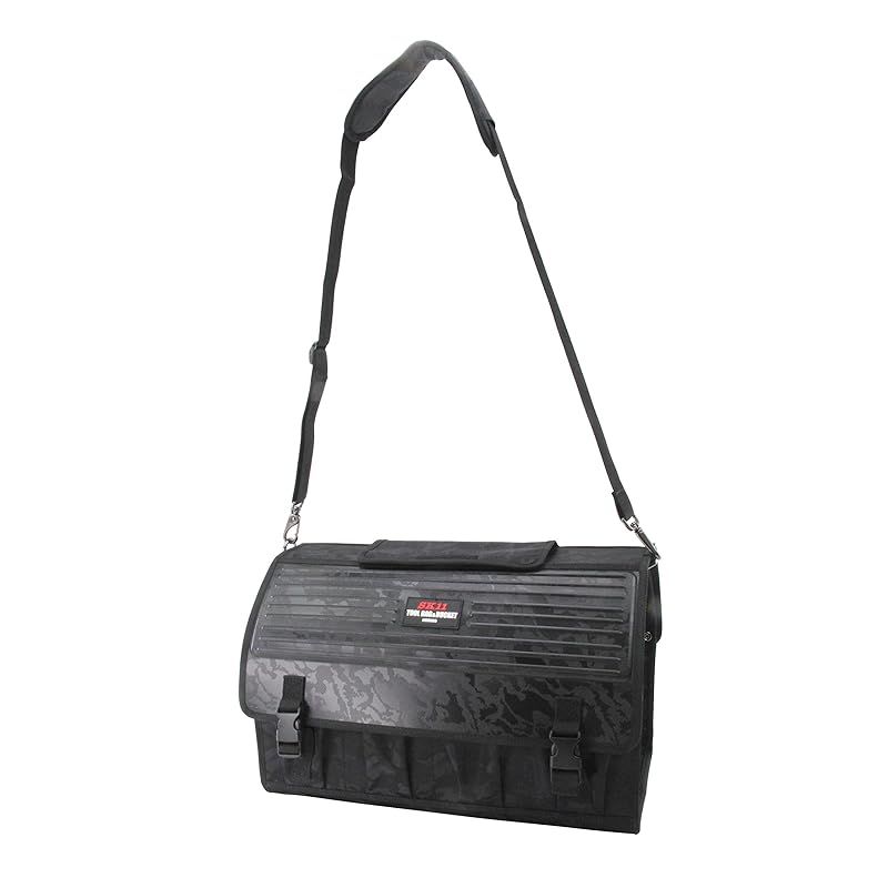 SK11 エスケー11 ツールキャリーバッグ 大容量 ツールバッグ 工具収納 STC-HP-メイサイBK フタ付き 迷彩ブラック 0