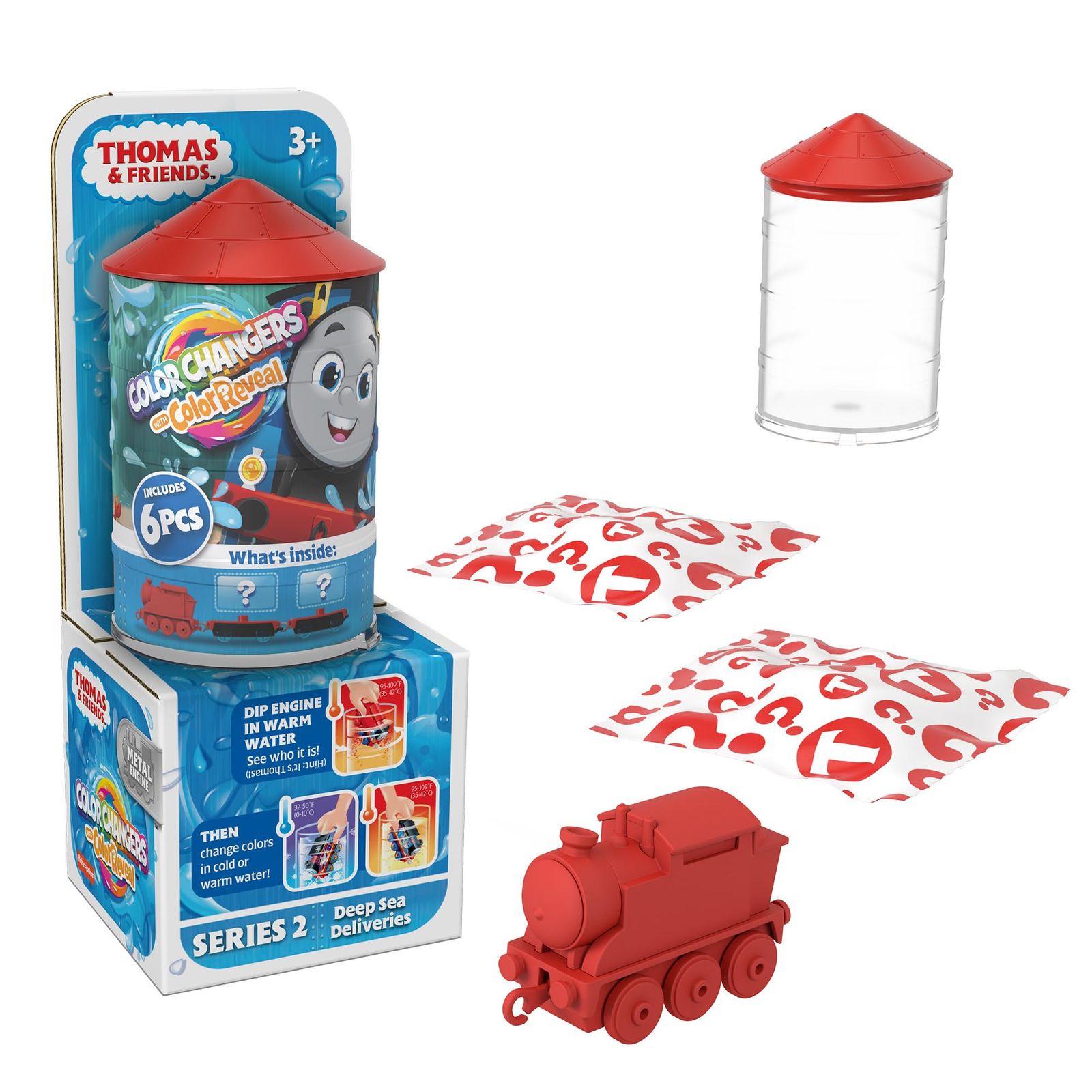 Thomas u0026 Friends Mystery Toy Trains Collection of Color Reveal Engines with Color-Changing Action Plus Surprise Cargo for Kids Ag 