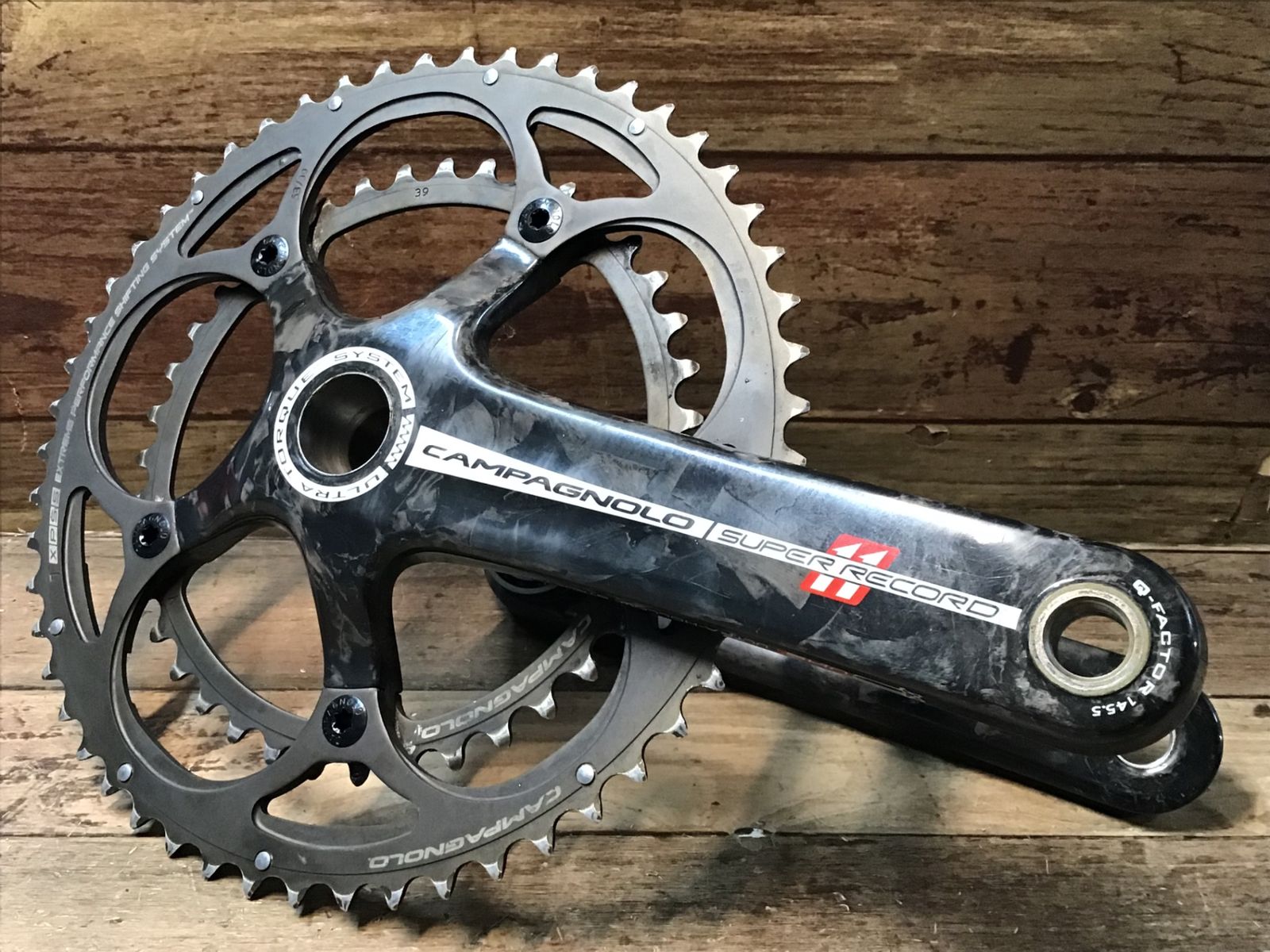 カンパニョーロ SUPER RECORD クランクセット170-53-39 新品 CAMPAGNOLO カンパニョーロ SUPER RECORD スーパーレコード CRANKSET