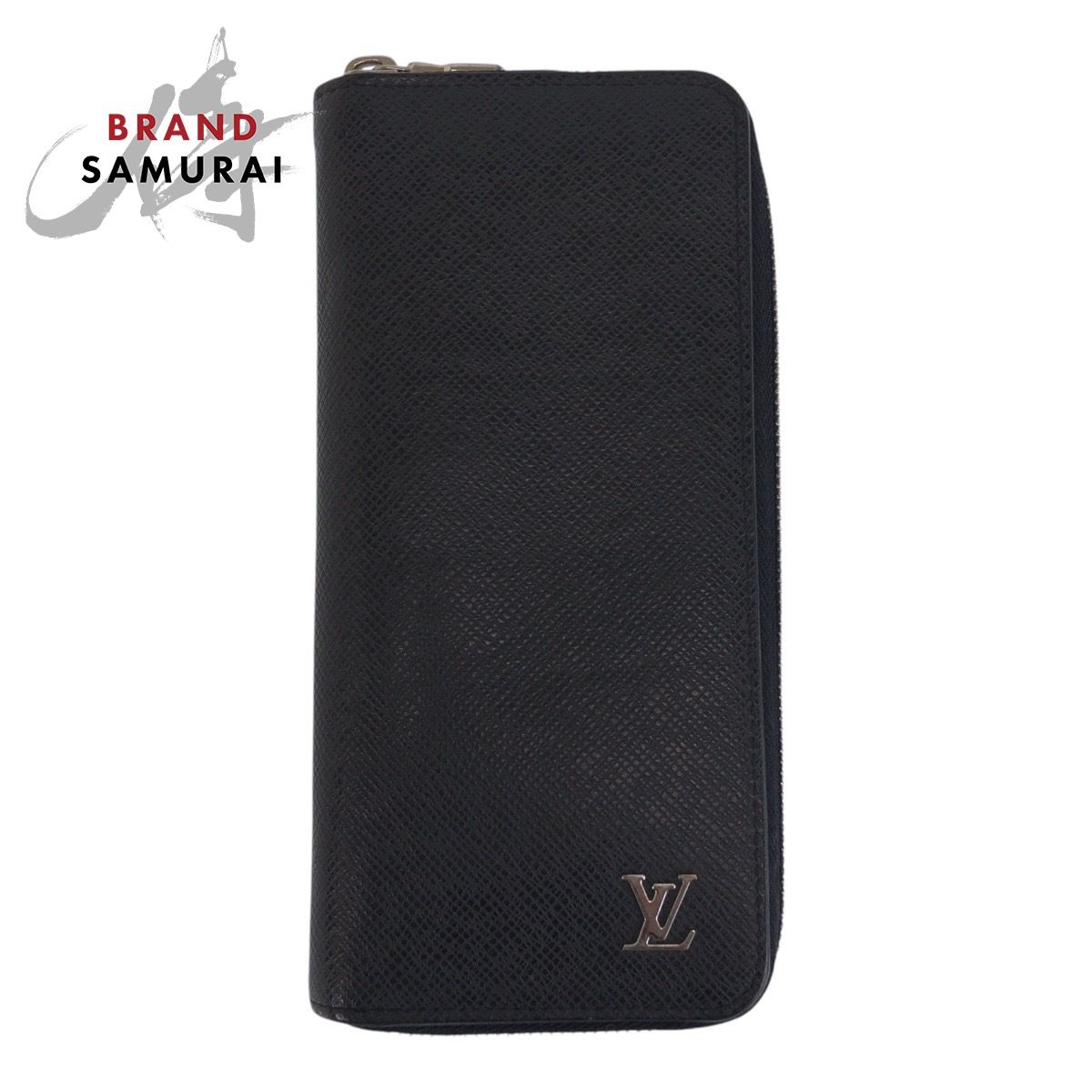 美品 LOUIS VUITTON ルイヴィトン タイガ ジッピーウォレット ヴェルティカル ブラック 黒 M30317 長財布 ロングウォレット メンズ 500496【中古】