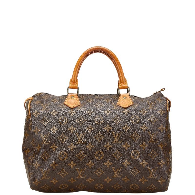 ルイ ヴィトン モノグラム スピーディ30 M41526 ブラウン PVC レザー レディース LOUIS VUITTON 1-0203371