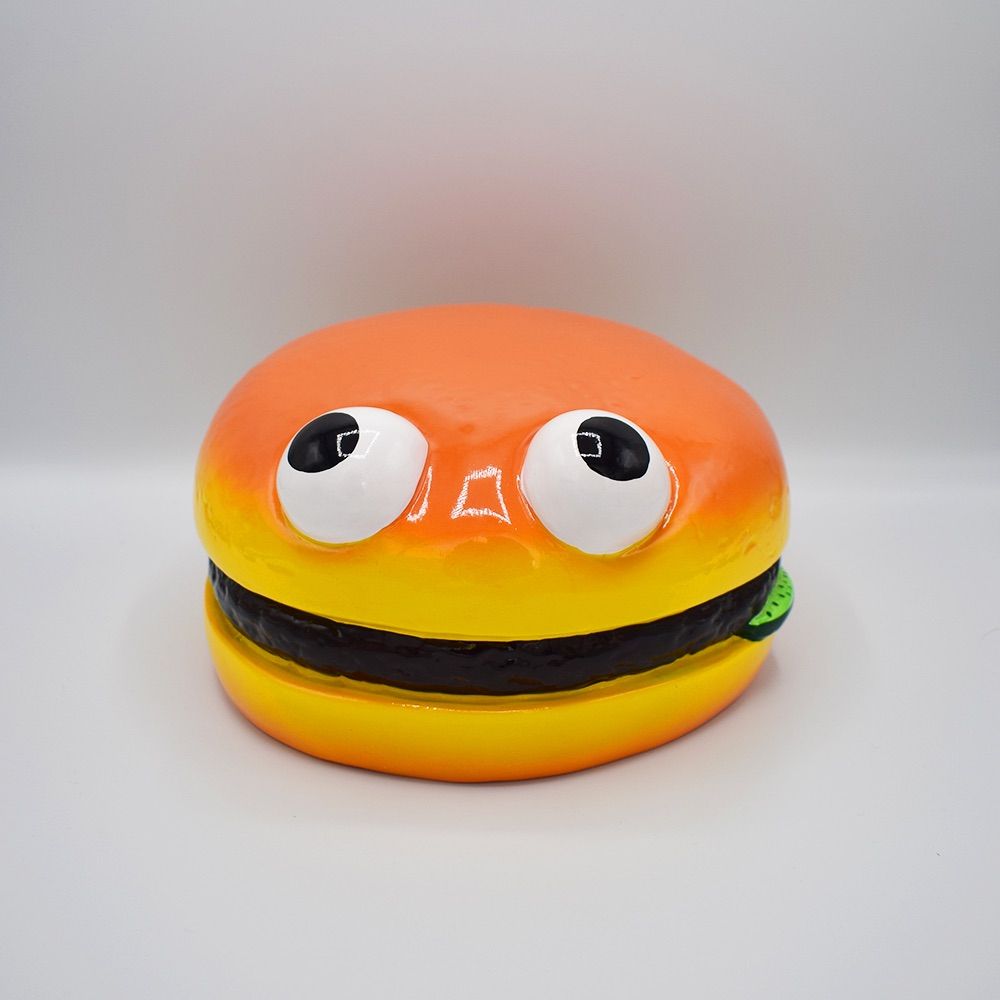 【本体＆専用スタンド】ハンバーガー パッチ スタチュー Hamburger Patch Statue キャラクター アドバタイジング アメリカン雑貨　マクドナルド