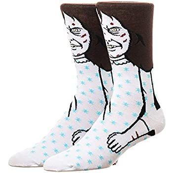 Exorcist 360度のグラフィックプリントクルーソックス