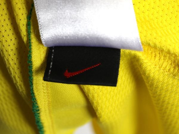 NIKE - 00s ナイキ ブラジル 代表 サッカー ユニフォーム メンズ M 程/ オールド 正規品 2004 コパ アメリカ モデル オフィシャル 当時物 Tシャツ NIKE - 00s ナイキ ブラジル 代表 サッカー ユニフォーム メンズ