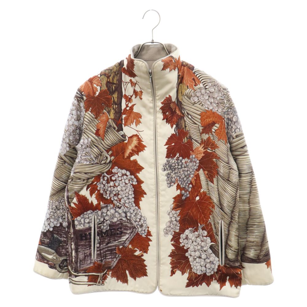 HERMES (エルメス) マルジェラ期 シルク 総柄 ウール リバーシブル